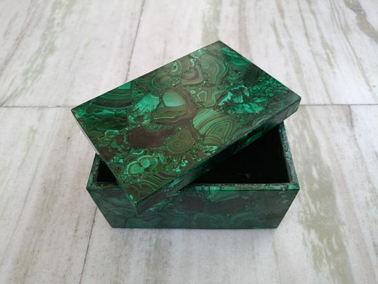 Malachite Jewelry Box | Stone box | Tarot card holder | high quality| brilliant stone| Rave reviews